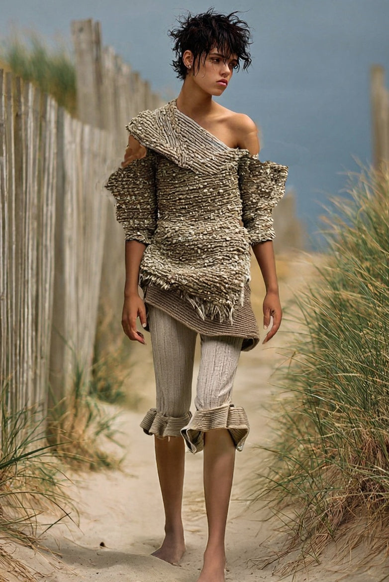 Ashore_coastal_style_richly_textured_off-the-shoulder_knit_top_paired_with_relaxed_voluminous_striped_shorts-1