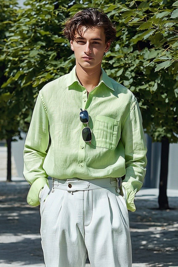 Ashore men’s Rivera Linen Long Sleeve Shirts