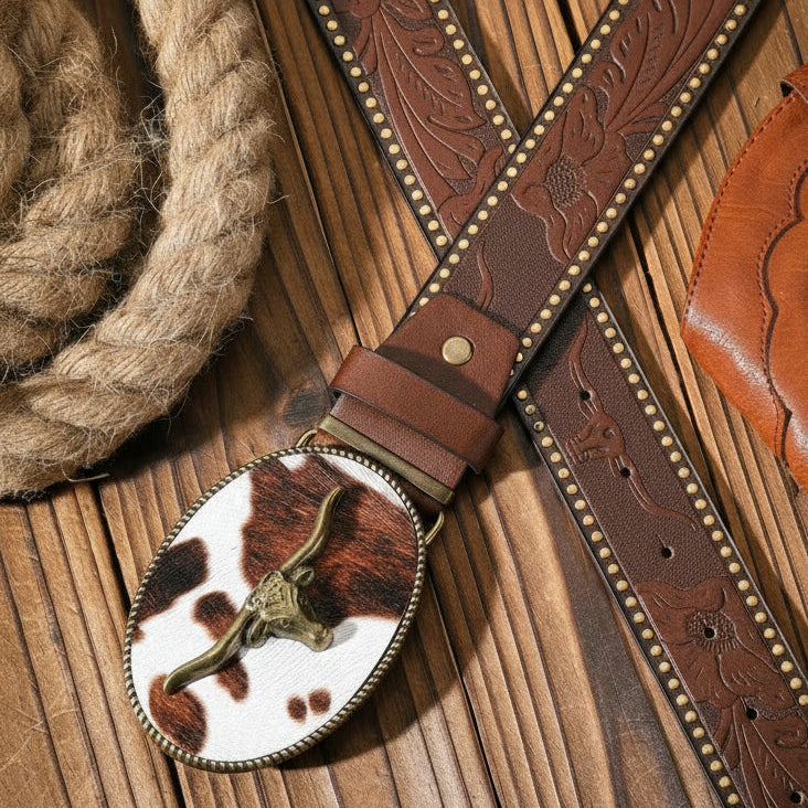 Ashore_shop_Western_Western_Metal_Buckle_PU_Leather_Belts
