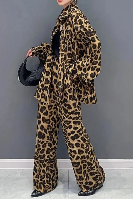 Ashoreshop-2-Pieces-Sets-Leopard-Print-Shirt-Casual-Straight-Trousers-2024-3