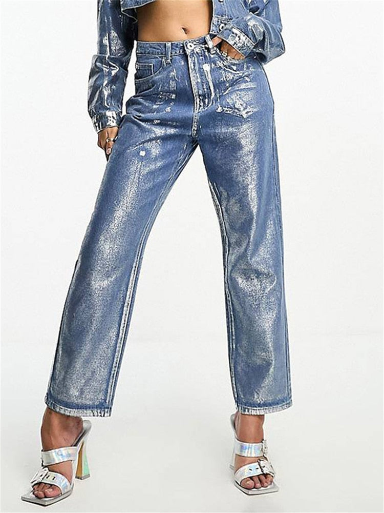 Ashoreshop-Metallic-denim-pants-Fall-Fashion-Vintage-Golden-Gilding-Baggy-Y2k-Denim-Pants-2