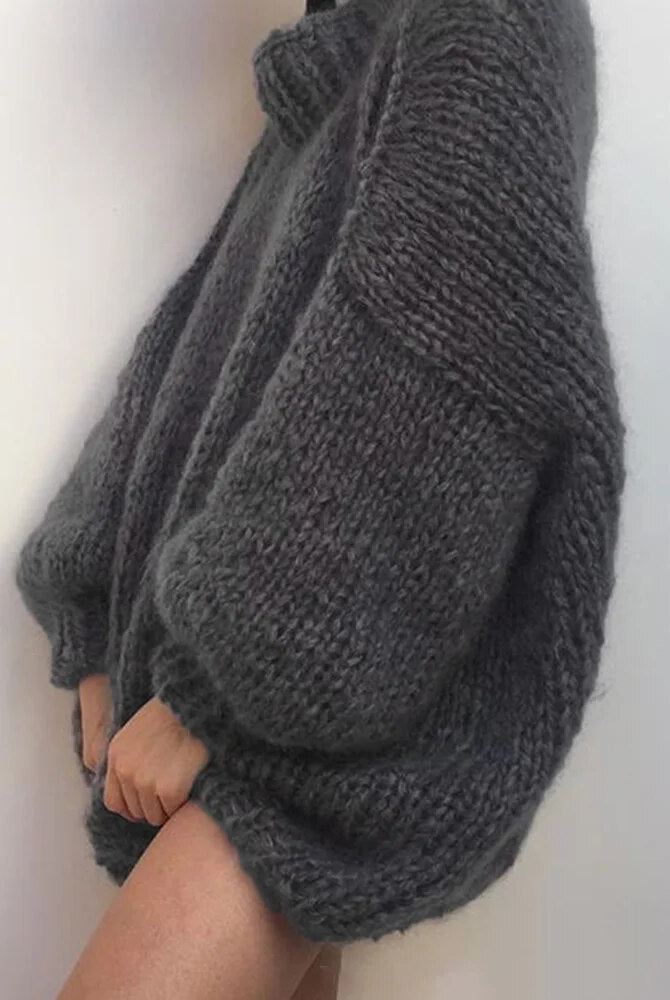 Ashoreshop-Mohair_Sweaters_For_Women_Round_Neck_Lantern_Sleeve_Loose_Sweater_Dress-10