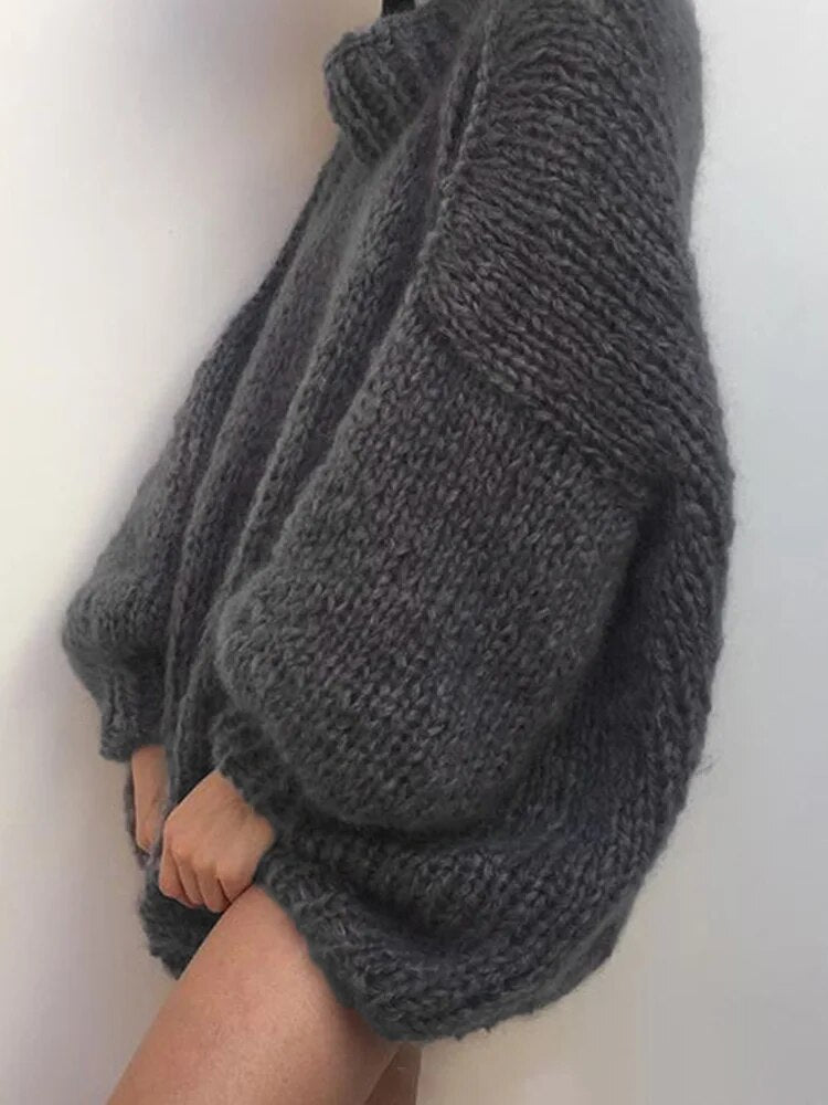 Ashoreshop-Mohair_Sweaters_For_Women_Round_Neck_Lantern_Sleeve_Loose_Sweater_Dress-10