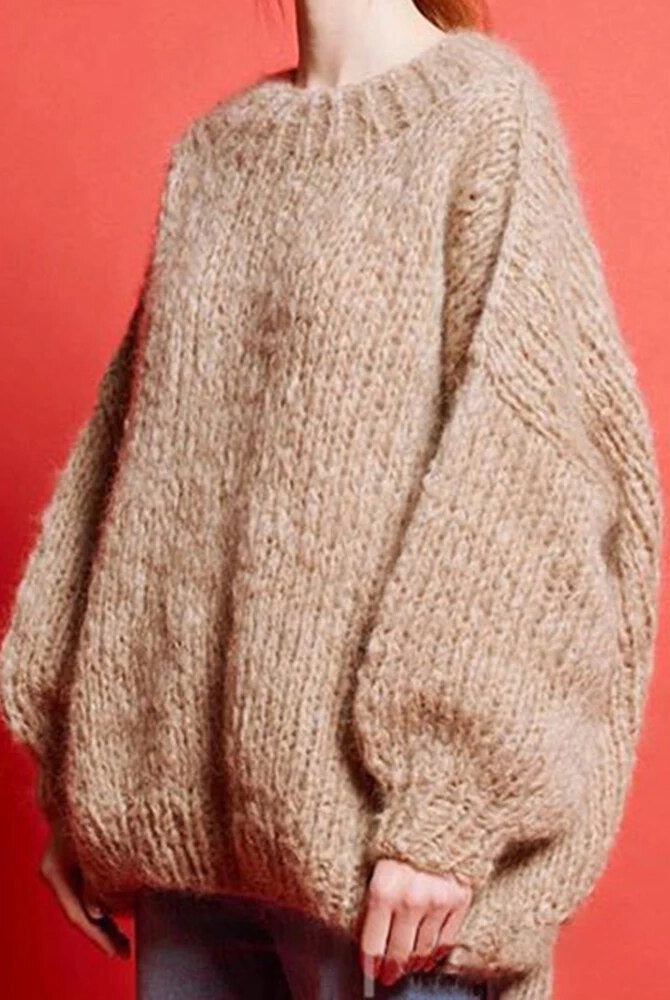 Ashoreshop-Mohair_Sweaters_For_Women_Round_Neck_Lantern_Sleeve_Loose_Sweater_Dress97