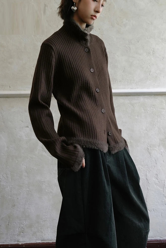 Ashoreshop-Winter-Long-Sleeve-Women-Sweater-Cardigan-Vintage-Button-Up-Thick-Solid-Color-Knit-Female