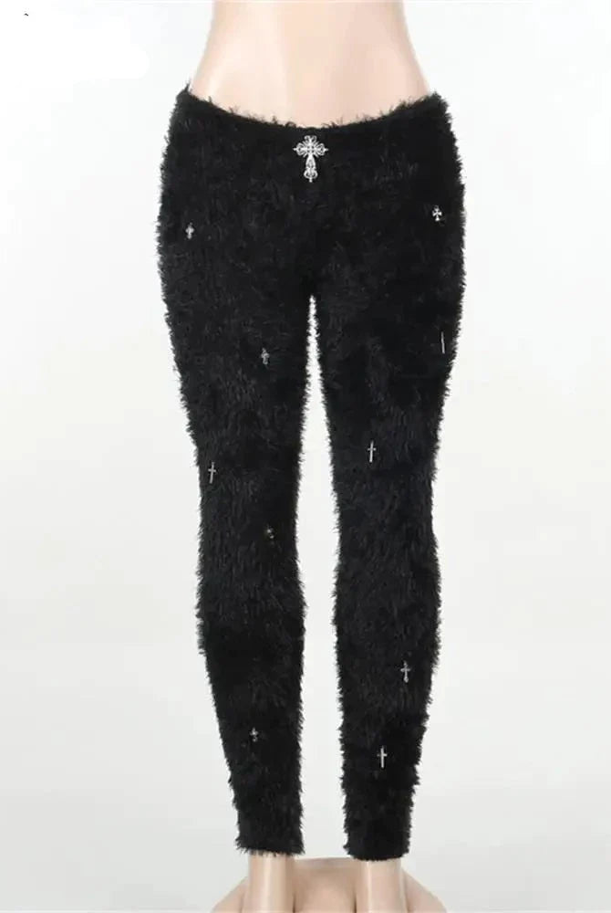 Ashoreshop-Women-fur-legging-2023-Mohair-Trousers1