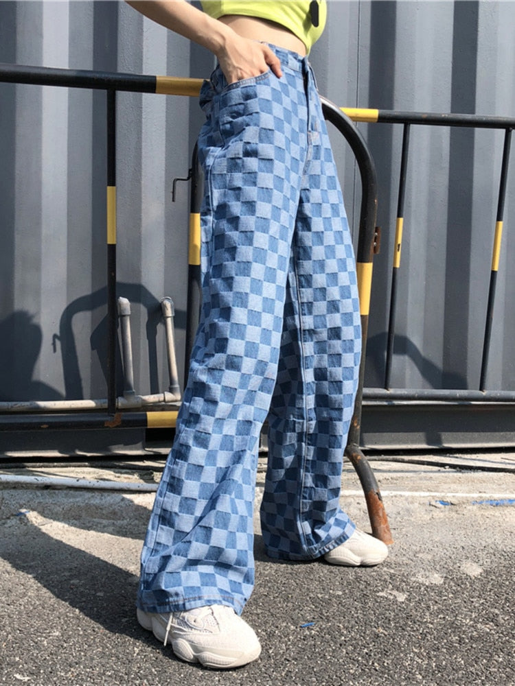 Ashoreshop-Womens-Checked-Women-s-Jeans-Autumn-2023-New-High-Waist-Wide-Leg-Loose-Straight-Denim_pants-3