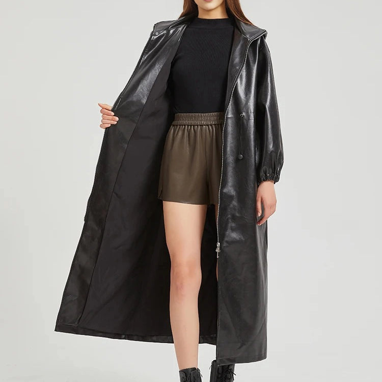 Ashoreshop-womens-PU-Leather-Trench-Coat-Rin-Coat