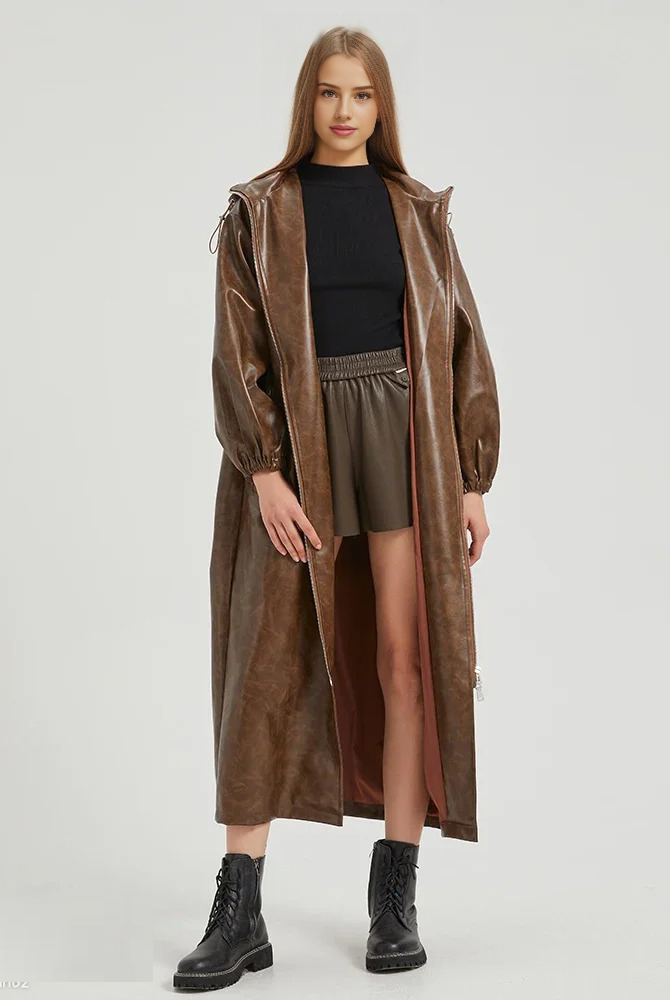 Ashoreshop-womens-PU-Leather-Trench-Coat-Rin-Coats