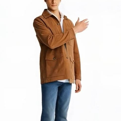 Men's Classic Suede Shirt Jackets