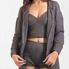 Ashore Design Metallic Sweater Three Piece Suit Sets (limited Edition)