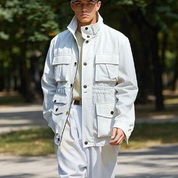 100% Linen Luxury Comfort 4 pocket Parka and Pant Outfit Sets
