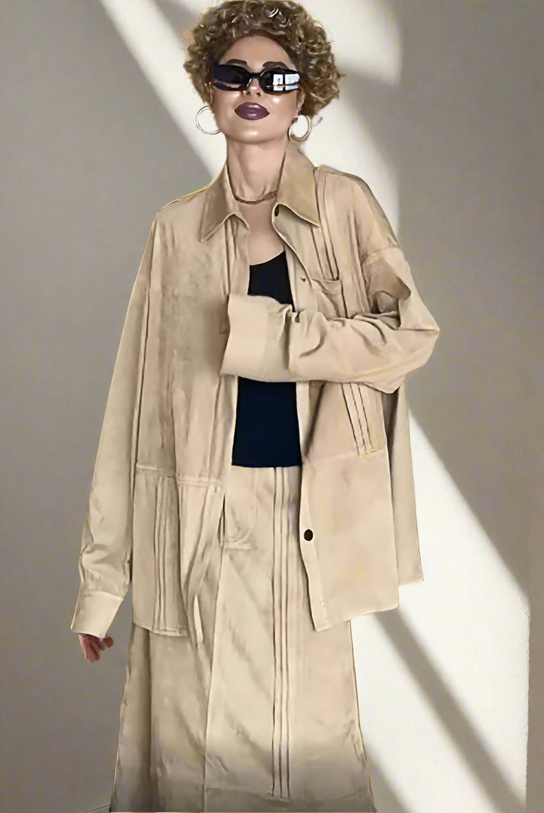 Crush_Suede_Two_Piece_Shirt_and_Long_Skirt_Matching_Outfit_Sets