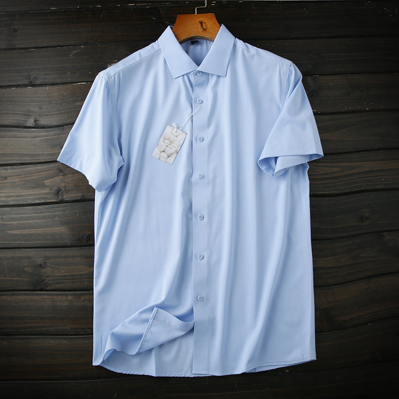 100% Real Silk Cool Shirts Ashore Mens Summer Short Sleeve Button Front Shirts