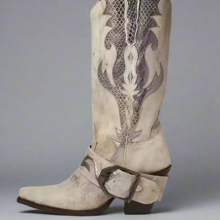 Ashore Western Shop luxurious Western cowgirl boot exudes high-end craftsmanship and bold Western flair