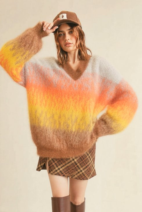 Designer_Brand_Autumn_Ombre_Mohair_Sweater_and_Skirt_Two_Piece_Sets