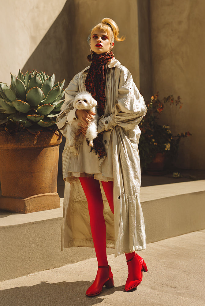 Designer_Pleated_Long_Crushed_Silk_Shirt_Cardigans_Spring_2026_New