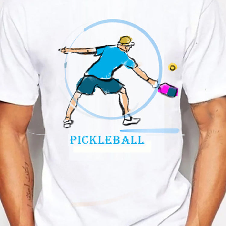 Camisetas de Pickleball para parejas, talla europea, camiseta de secado rápido, para hombre y mujer, diseño original estampado, regalo, camiseta