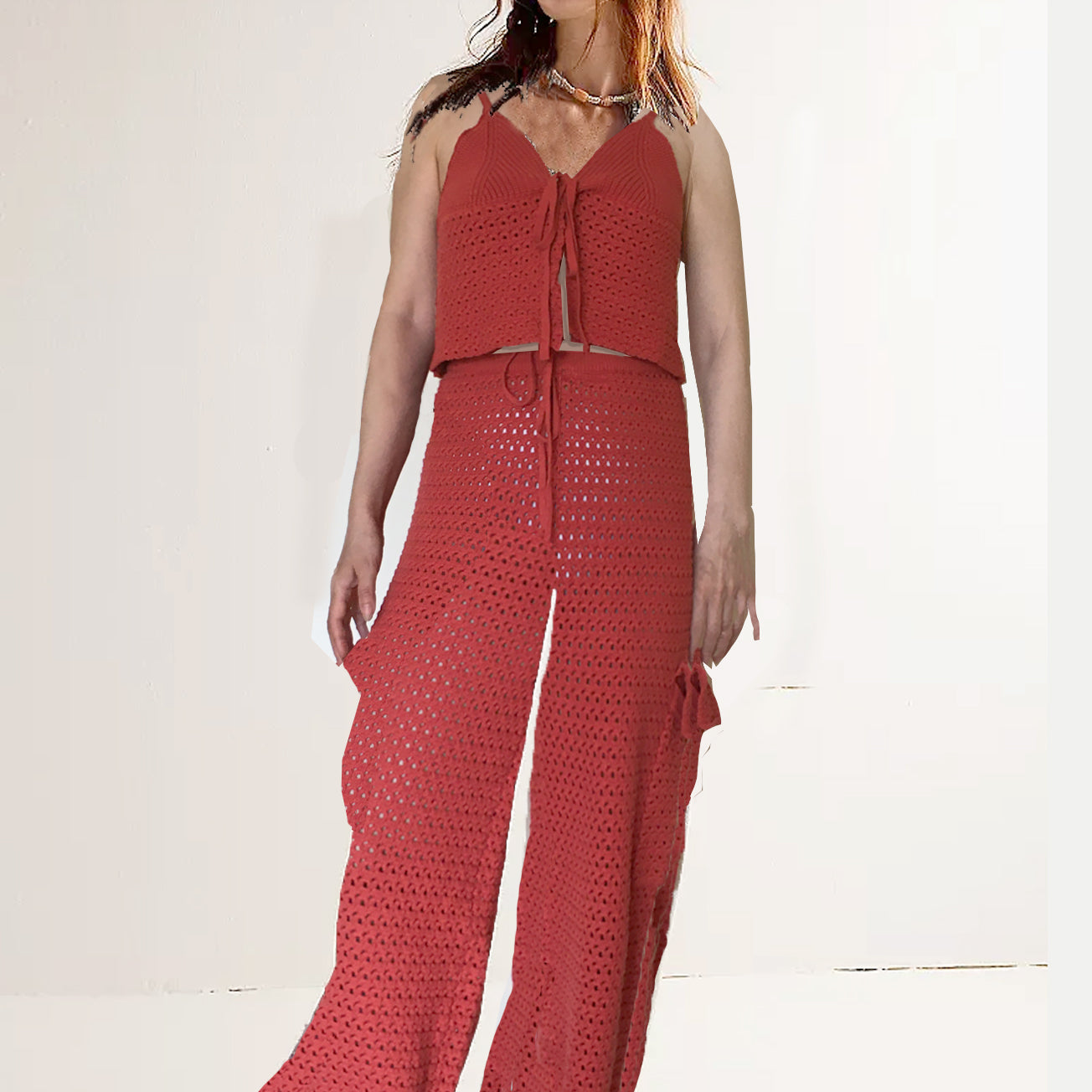 ASHORE Brand Cargo Beach Cotton Crochet Beach Sets Handmade Pieces