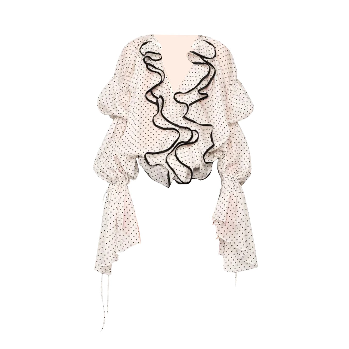 Women Modern Tailored Trench Coat and Short and ruffle shirts