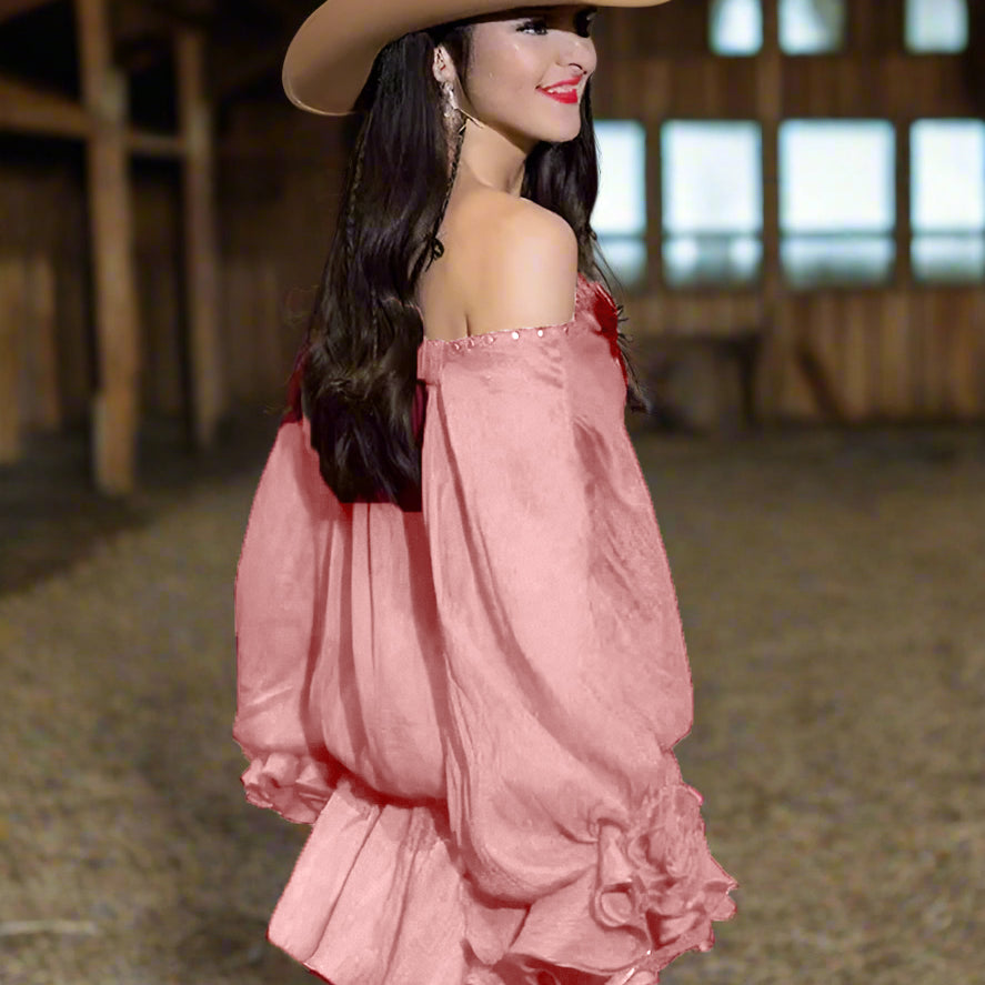 ASHORE charming white long-sleeve shirt dress