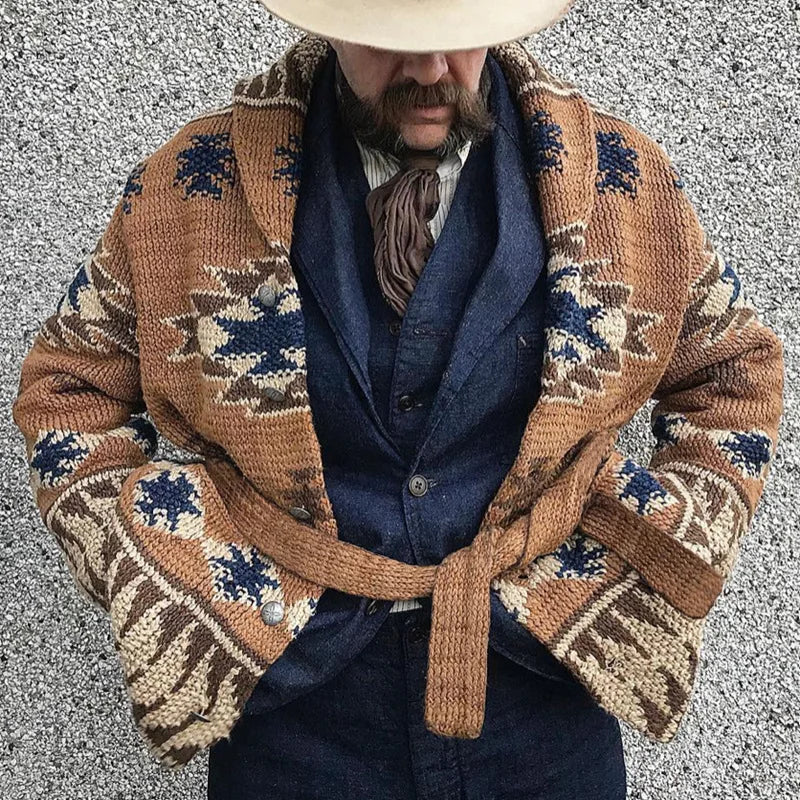 Mens-Western-cowboy-jacquard-sweater-Cardigans1