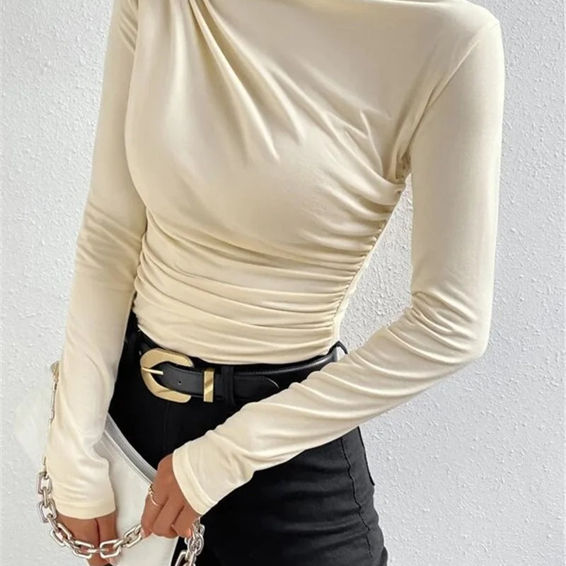 Mesh_Long_Sleeve_Tops_Women_Stretch_Slim_Fit_Blouse_Undershirt-3