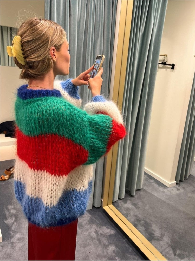 Mohair-Sweaters-for-Women-Knit-Oversized-Striped-Hollow-Out-Sweater-2