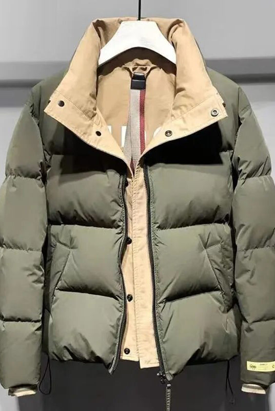 New Arrival Couples Unisex Autumn And Winter Warm Cotton-padded Jacket Men Coat-5