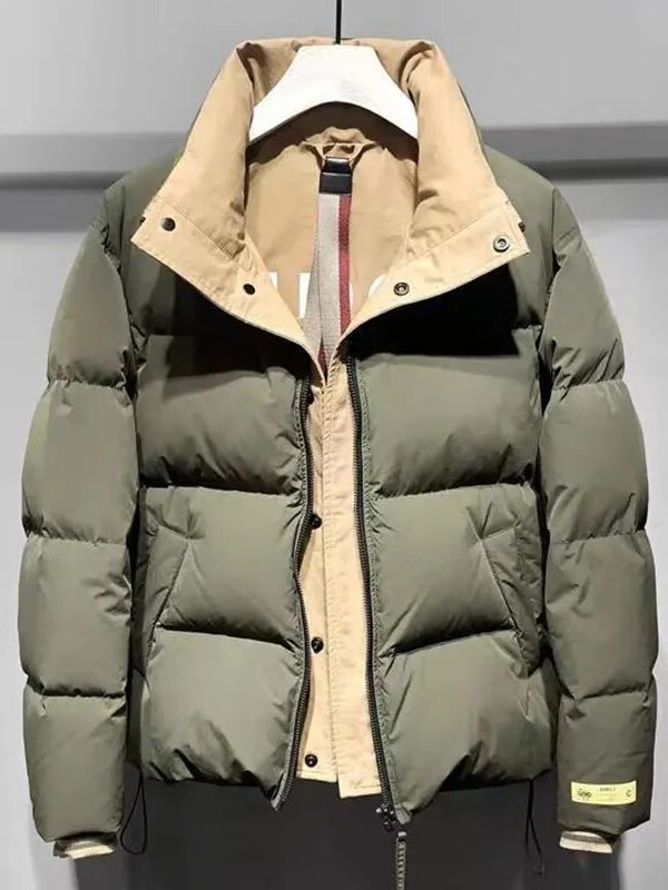 New Arrival Couples Unisex Autumn And Winter  Warm Cotton-padded Jacket Men Coat-5