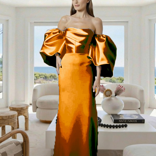 Custom Modern Formal Maxi Dress