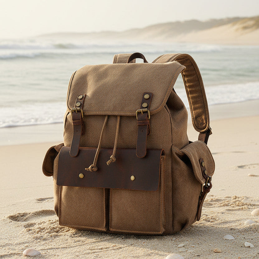 Men Women Durable Canvas Backpacks Three Styles in Stock