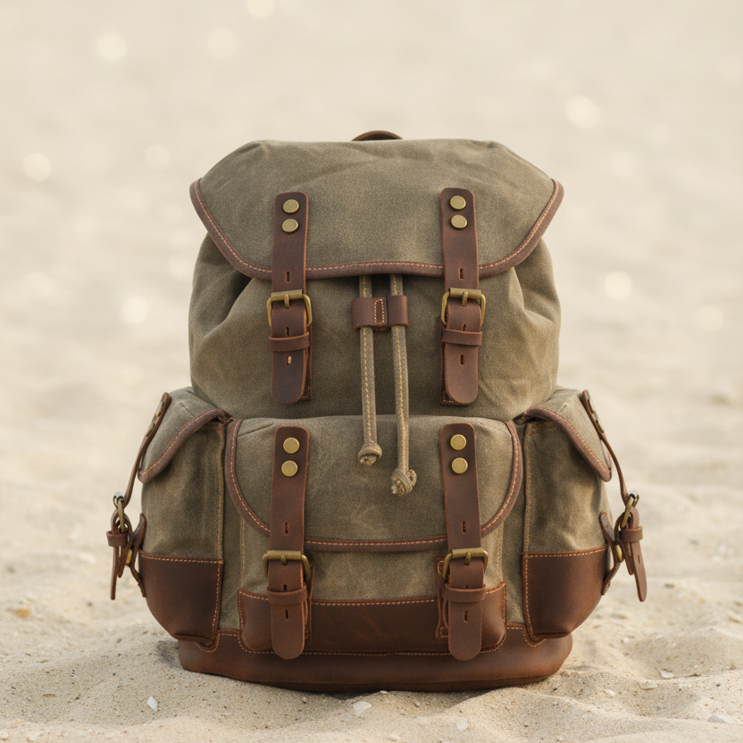 Men Women Durable Canvas Backpacks Three Styles in Stock