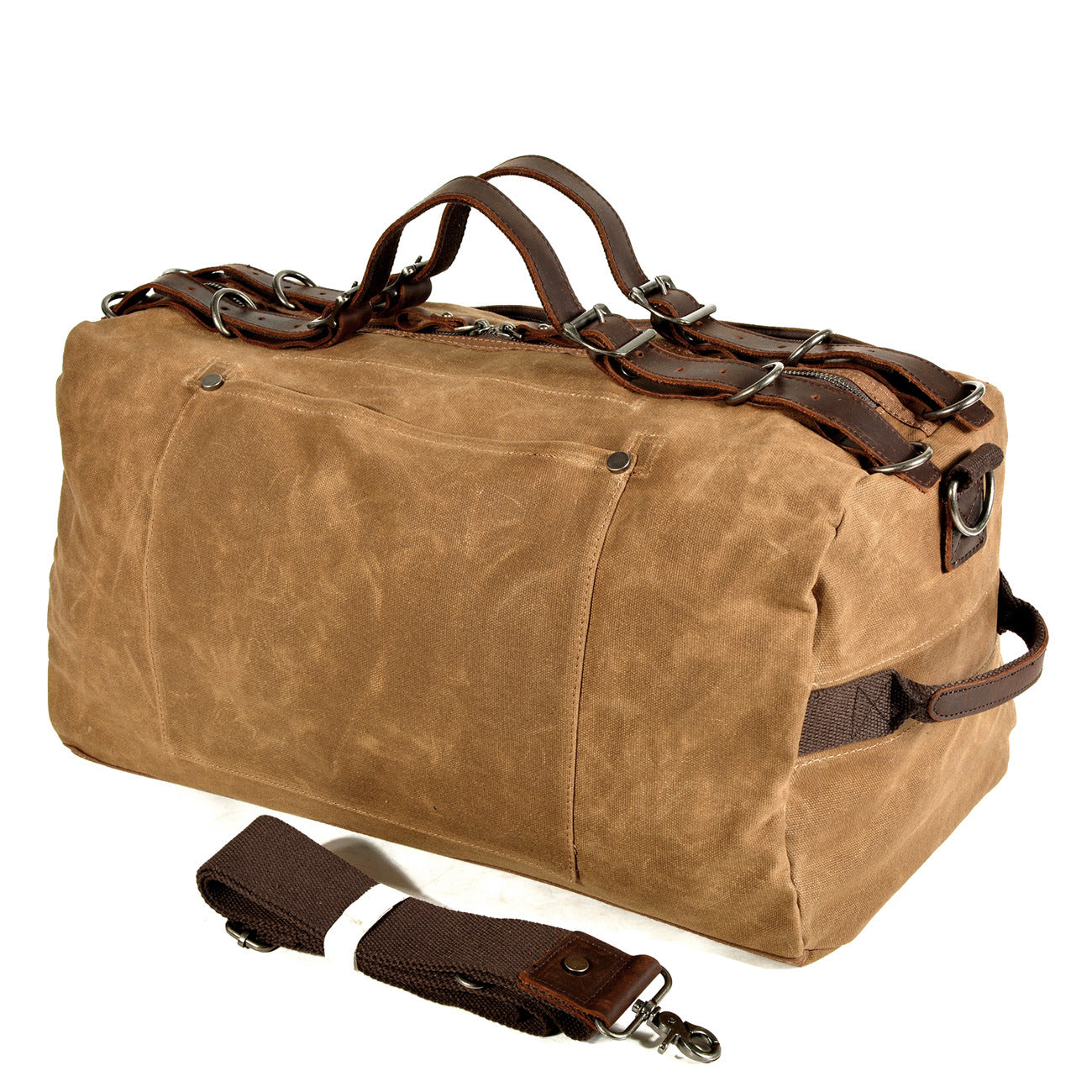 Durable waxed canvas travel bag Men/Women Large-capacity workwear travel bag camping Bags