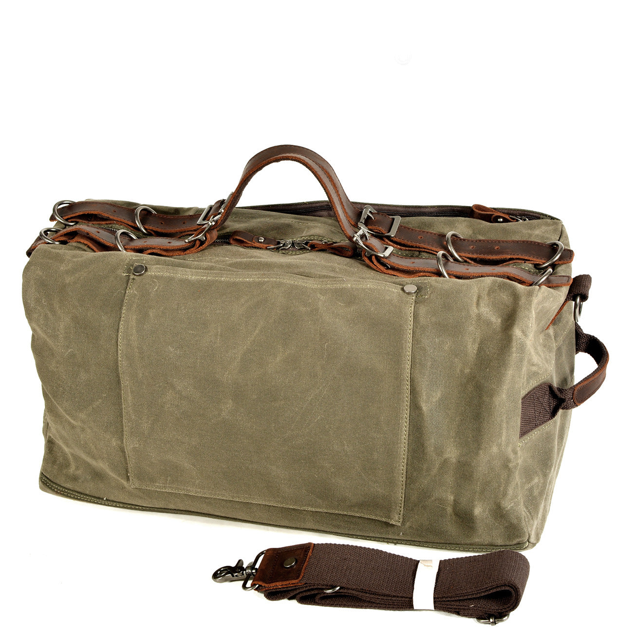 Durable waxed canvas travel bag Men/Women Large-capacity workwear travel bag camping Bags