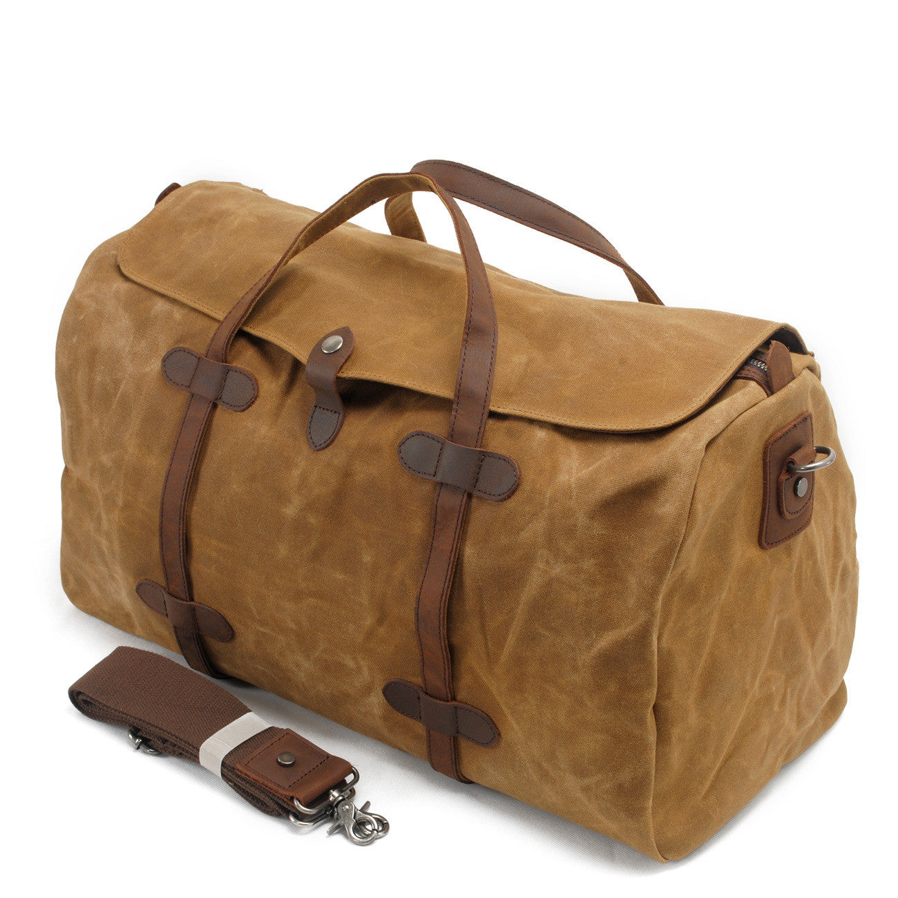 Durable waxed canvas travel bag Men/Women Large-capacity workwear travel bag camping Bags