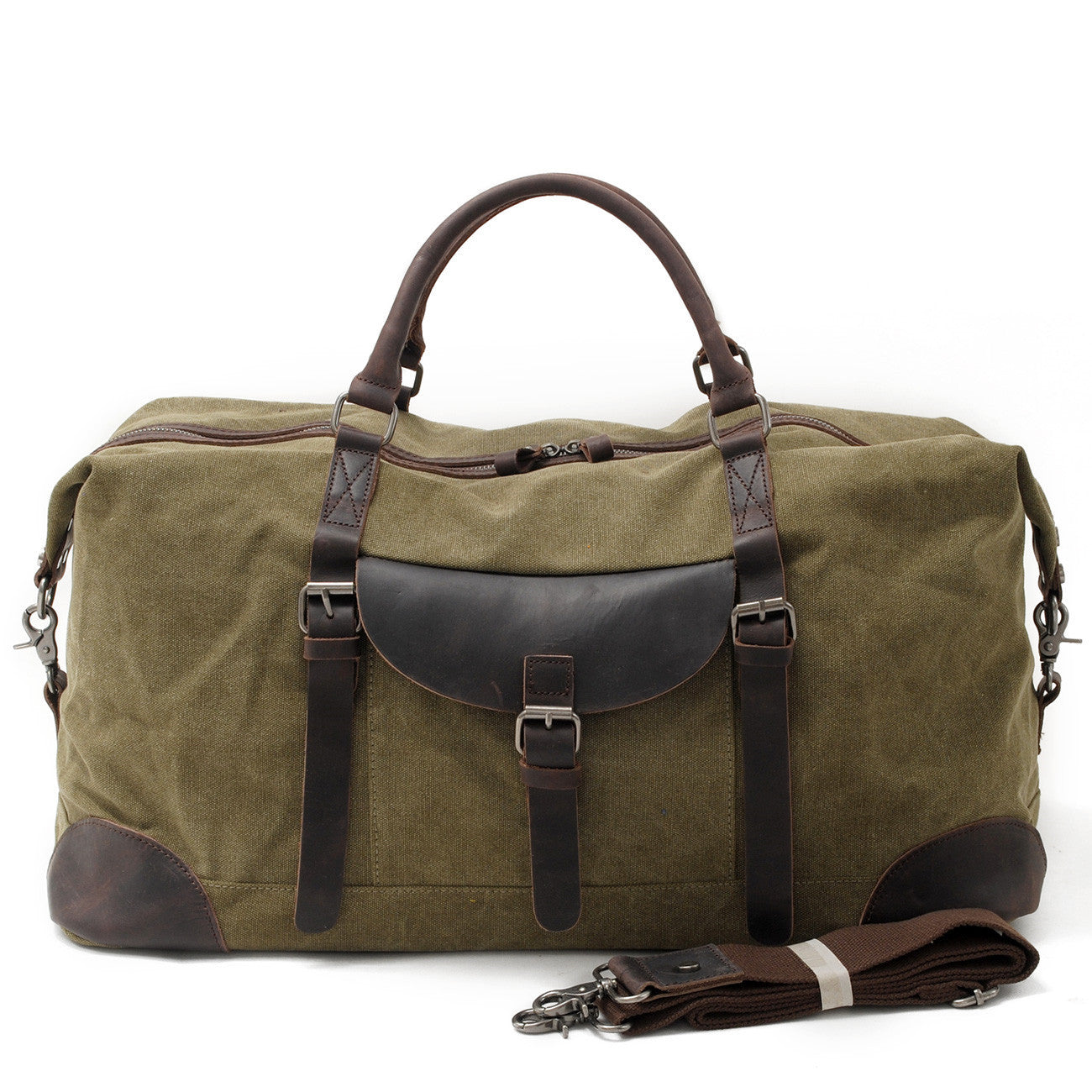 Durable waxed canvas travel bag Men/Women Large-capacity workwear travel bag camping Bags