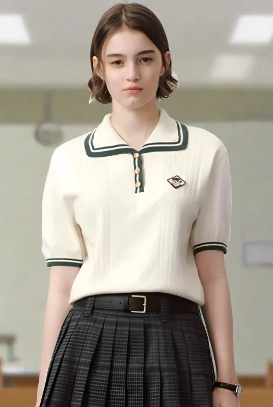 Sailor-Collar-Short-sleeved-Sweater-Knitted-Shirt-for-Women-Summer-New-1