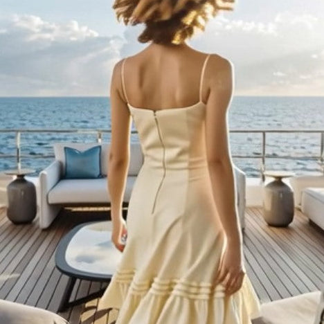 Ashore cotton maxi dress (Customize Support)