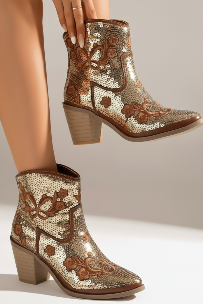 Shiny_Sequins_Western_Boots_for_Women_Boho_Rock_Collections