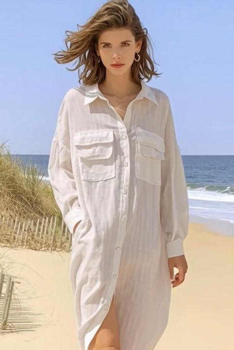 Summer_Luxury_Comfort_Linen_Shirt_Long_Dress_Beach_Anti_UV_Piece-1