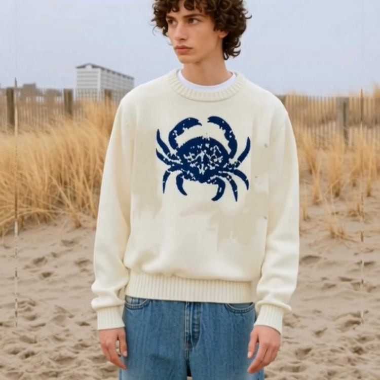 The_Ocean_Life_Ashore_Unisex_Crab_Jacquard_Sweater_Jumpers-8