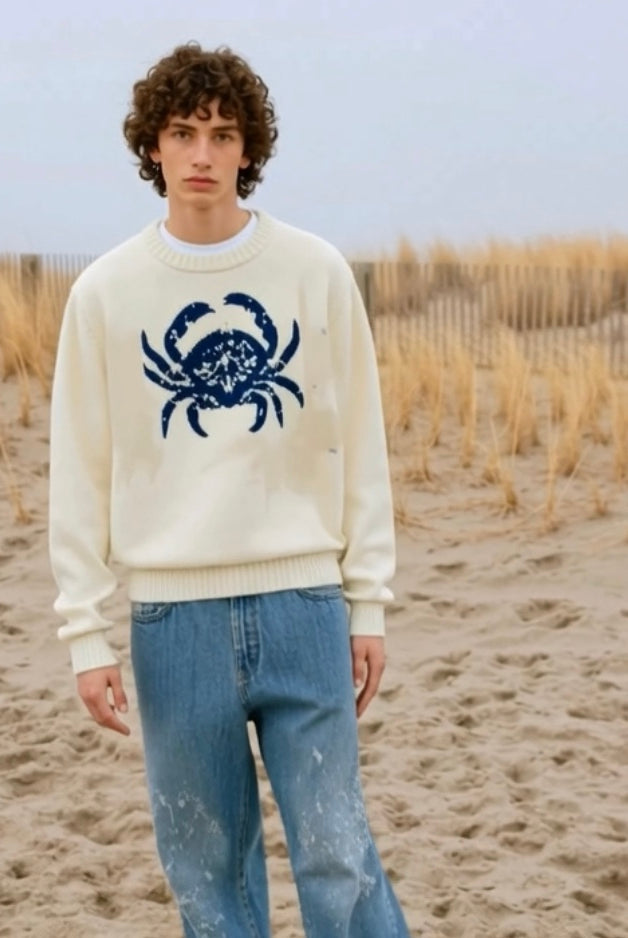 The_Ocean_Life_Ashore_Unisex_Crab_Jacquard_Sweater_Jumpers-9