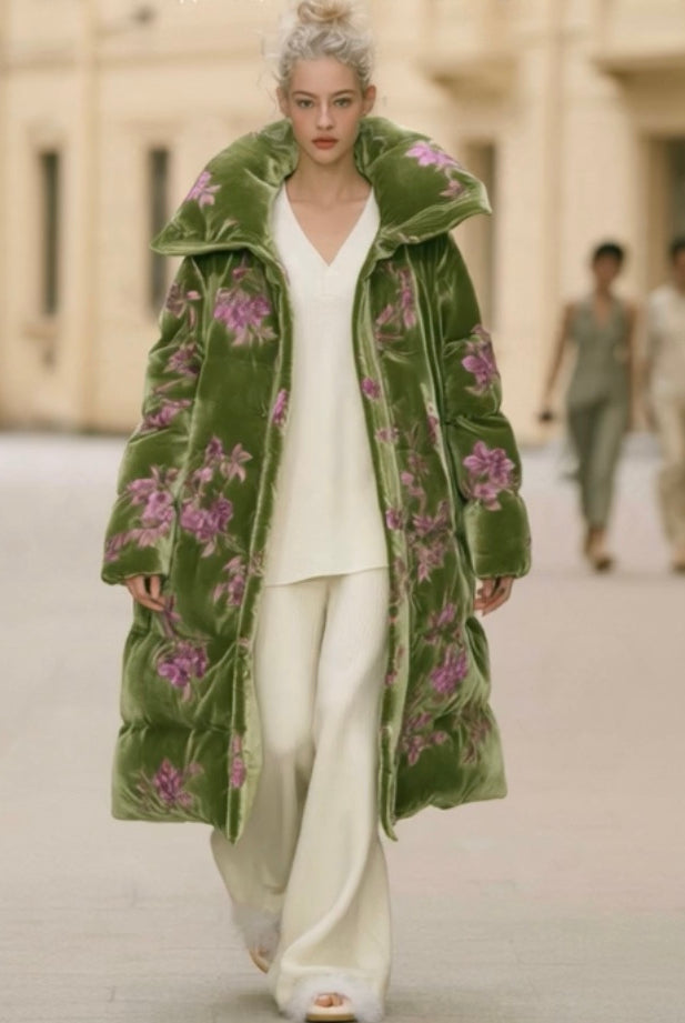 Velvet_Embroidered_Luxury_90_Real_Duck_Down_Coat_ASHORE_online_Exclusive