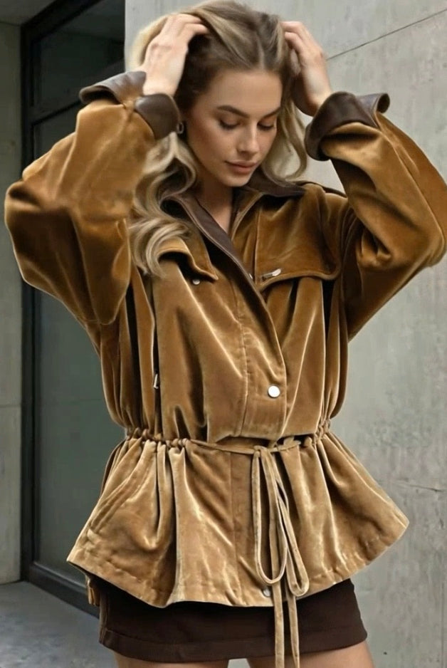 Velvet_Trench_Coat_ASHORE_Golden_Velvet_Utility_Windbreaker_Coat-6