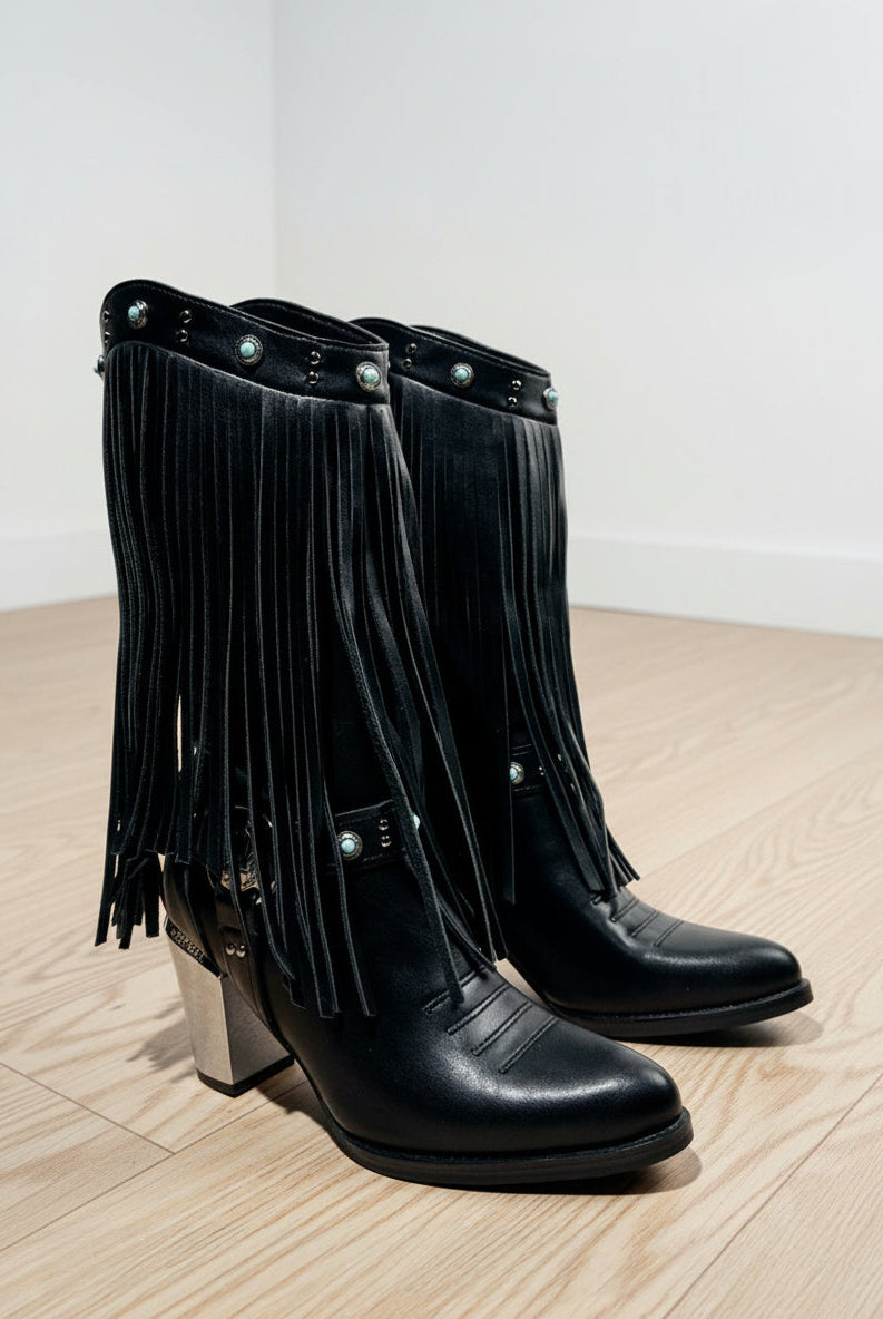 Western_Tassel_Cowgirl_Black_Boots-1