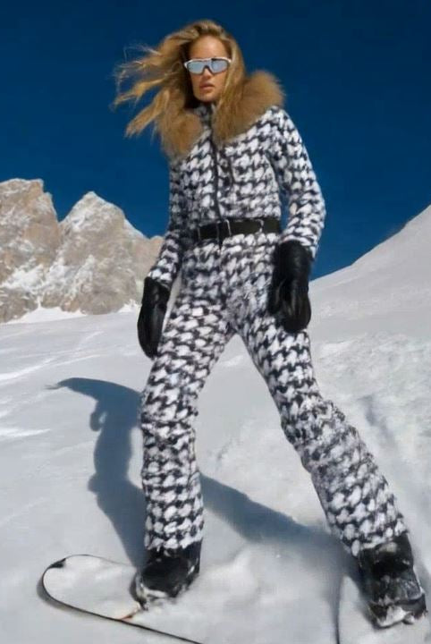 Winter_Jumpsuits_Ashore_Ski_Shop_Women_timeless_black-and-white_houndstooth_pattern_Ski_Jumpsuits-1