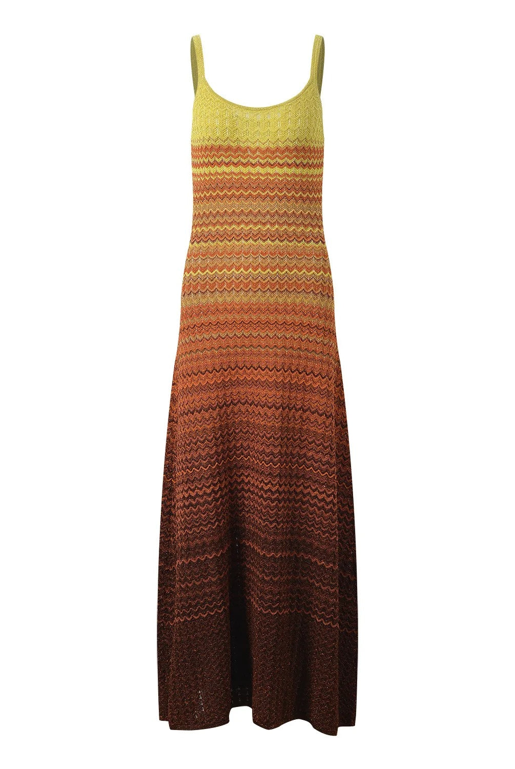 Women_s_Knitted_Gradient_Orange_Stripe_Western_Maxi_A-Line_Dress-3