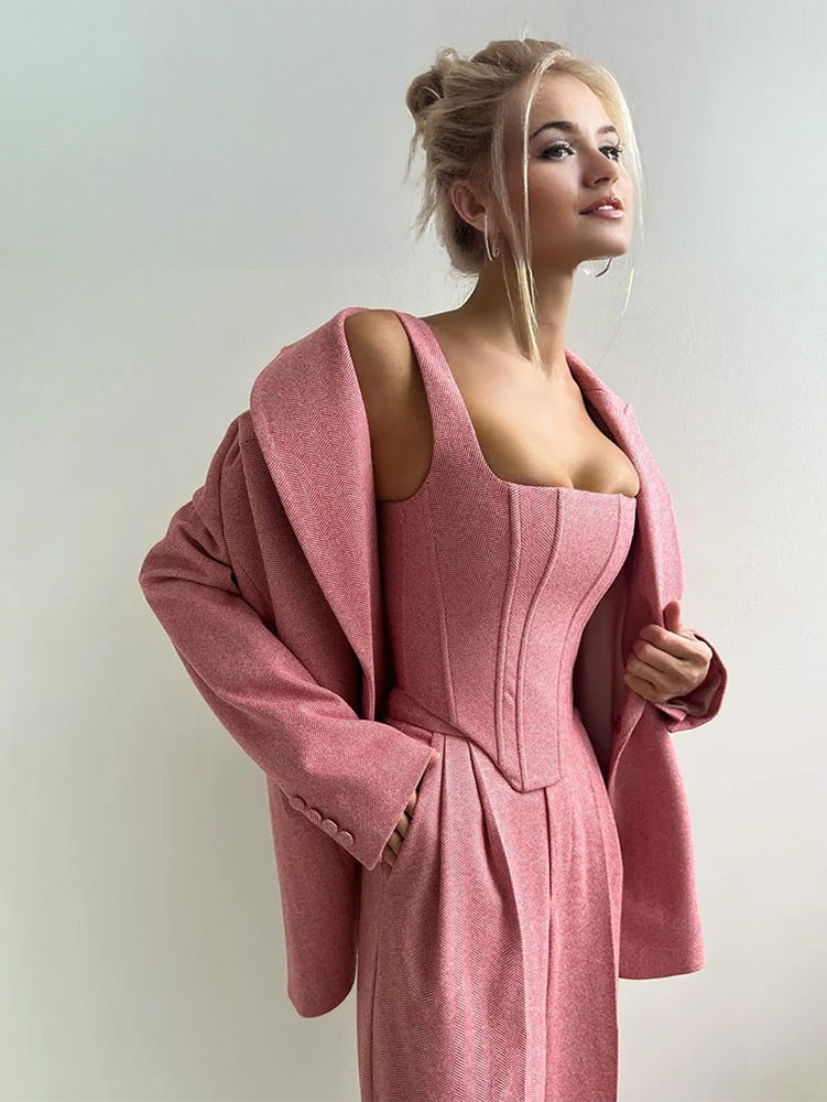 Womens_Mordern_Classic_Texture_Three_Piece_Formal_Suit_Sets_Grey_and_Pink