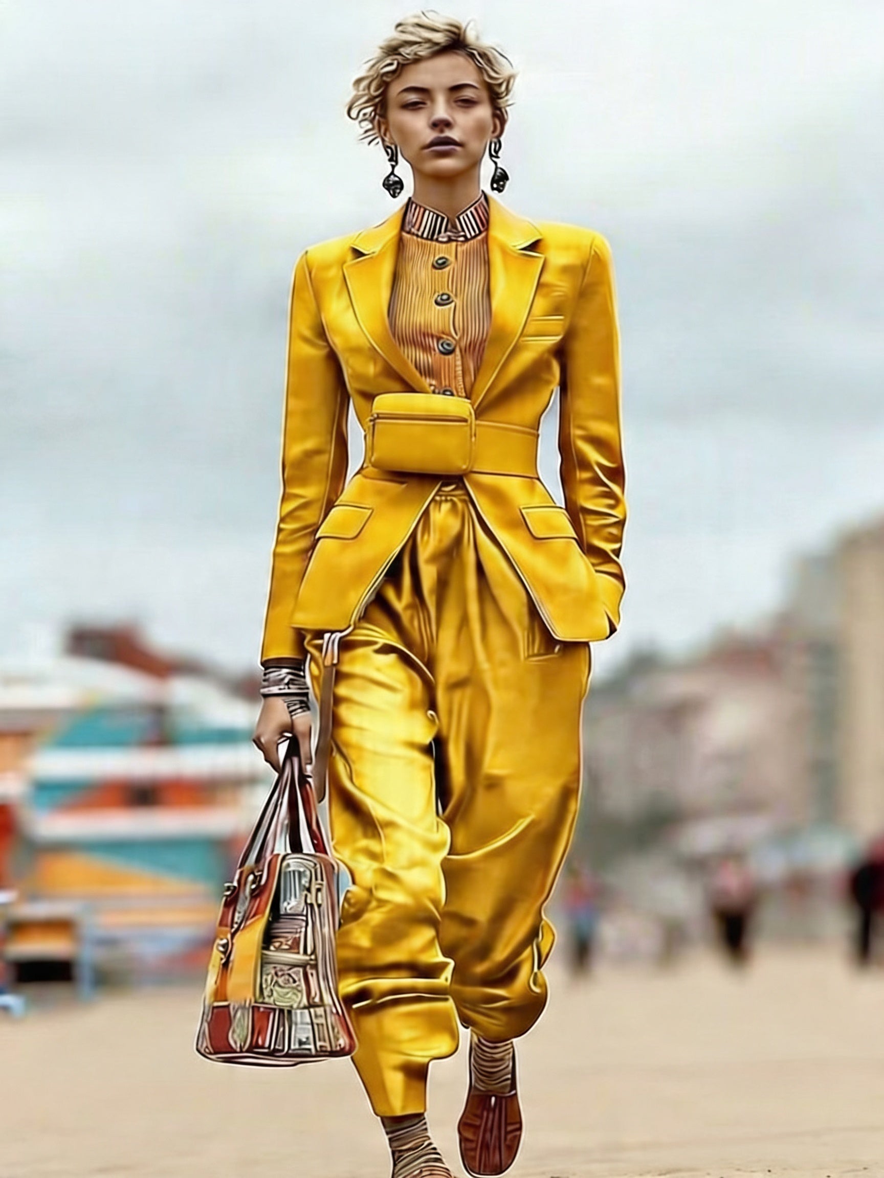 Yellow_Blazer_and_loose_Thin_Satin_Pant_Sets_Ashore-2